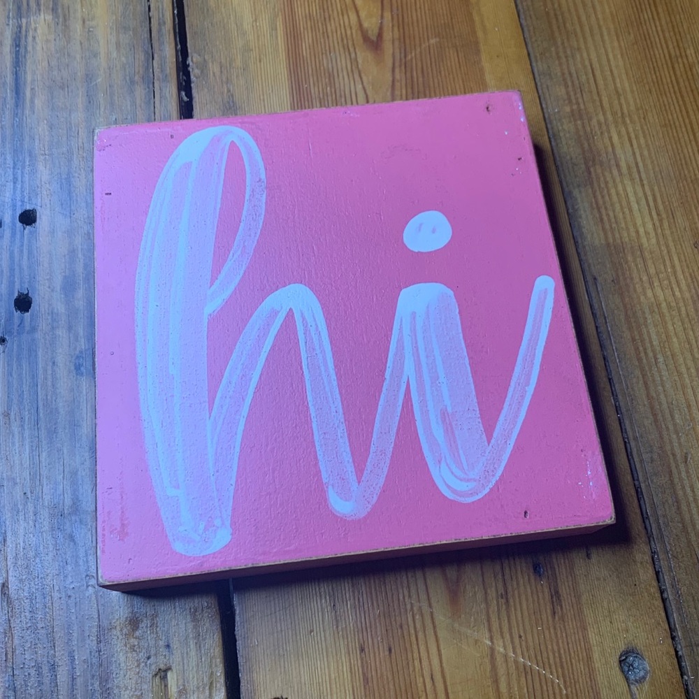 NWOT Little Red Porch hand painted sign